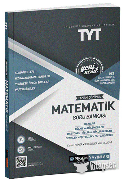 YKS TYT Matematik Soru Bankası Pegem Yayınları